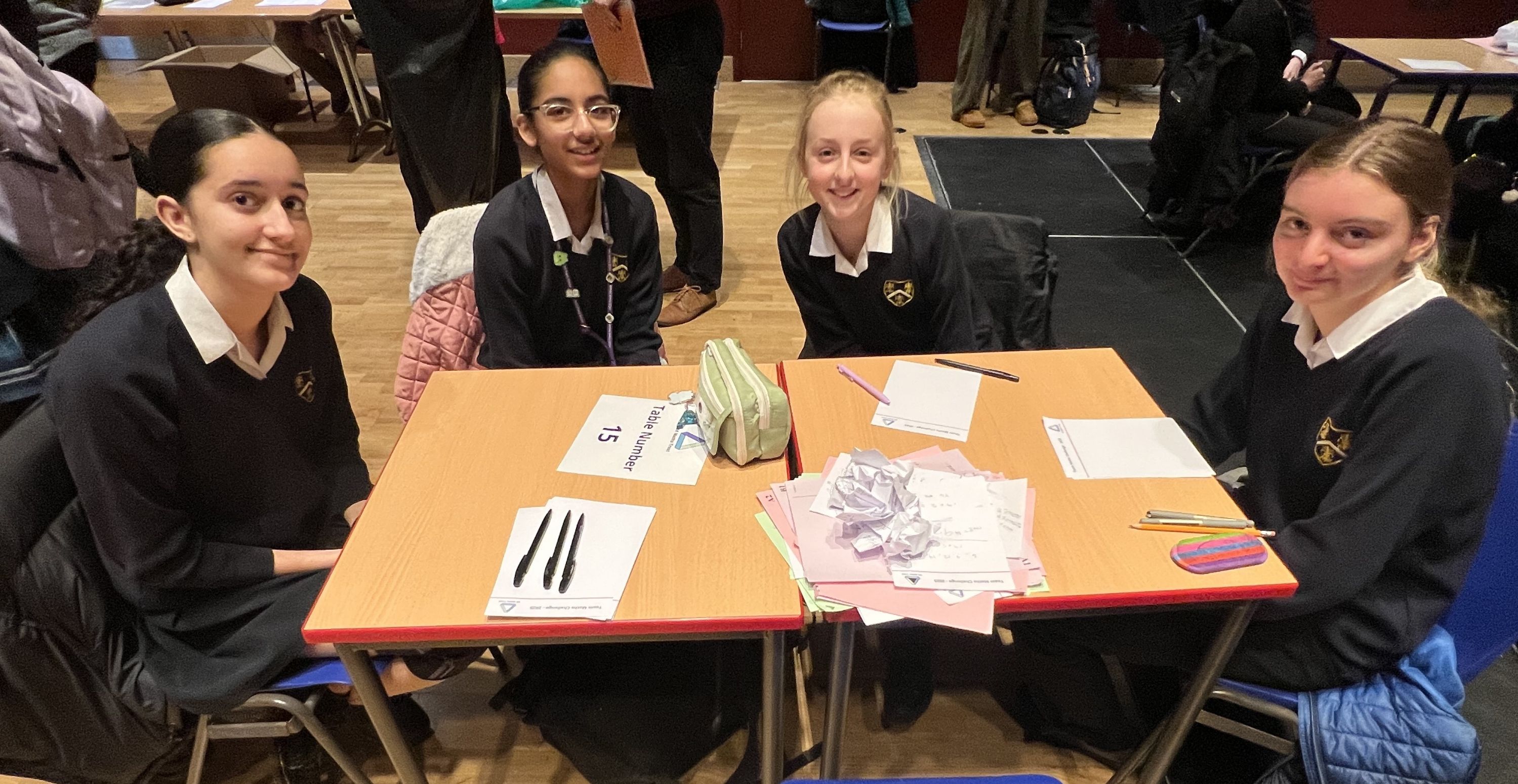 Photo of the Maths Challenge team