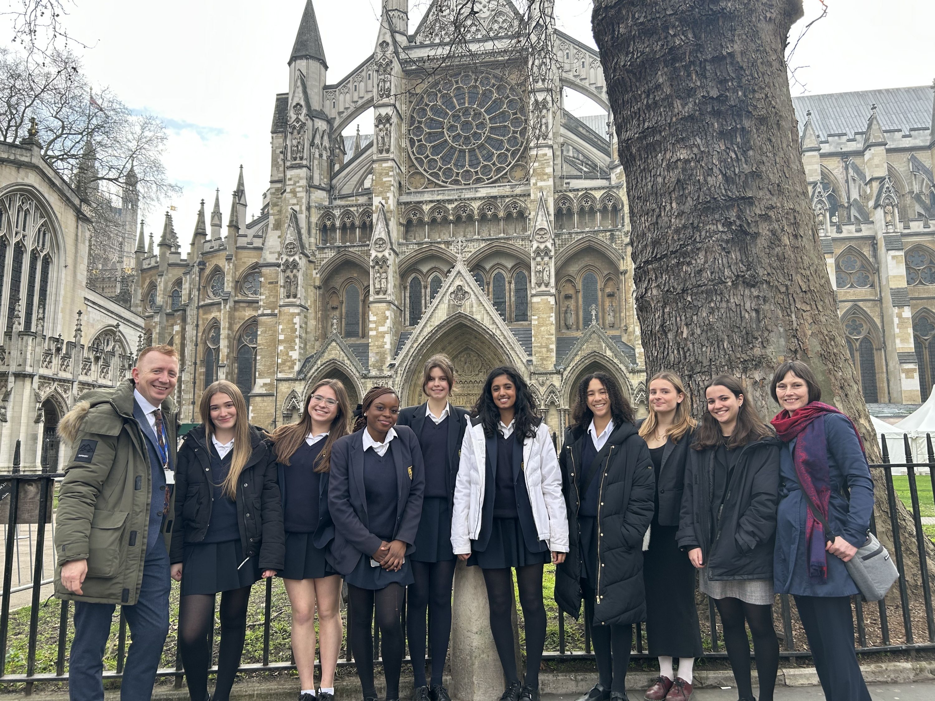 Photo of our students who attended the Commonwealth Day Service