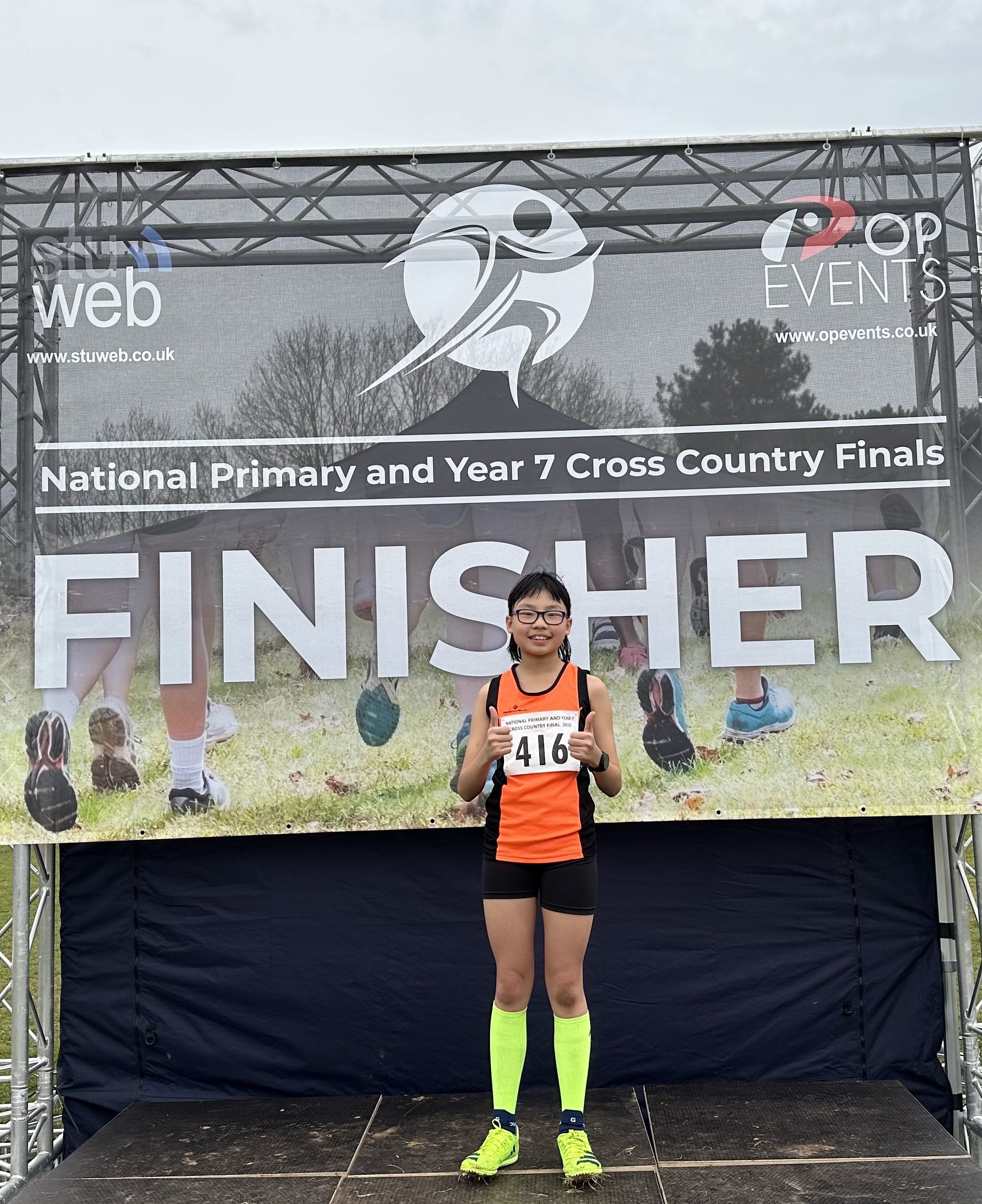 Photo of Haysan at the cross-country event