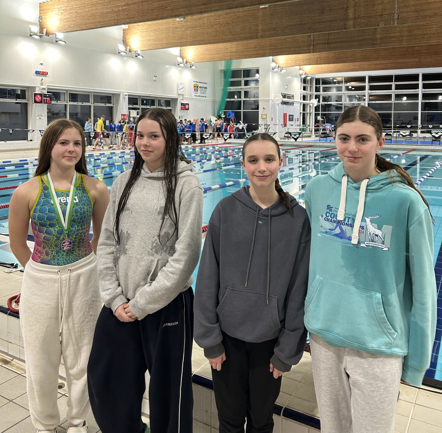 Photo of the swimming gala participants