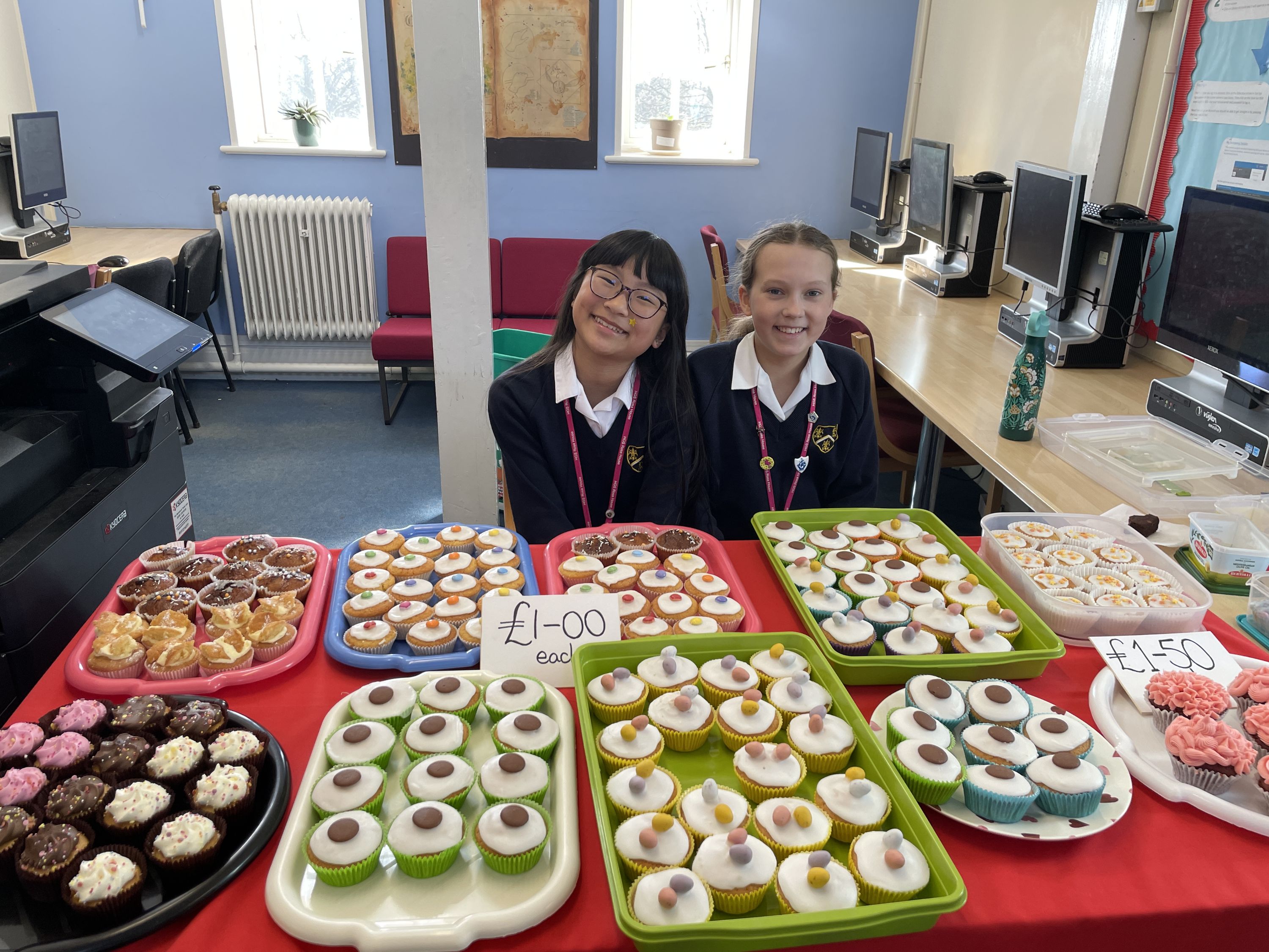 Photo of the World Book Day cake stall