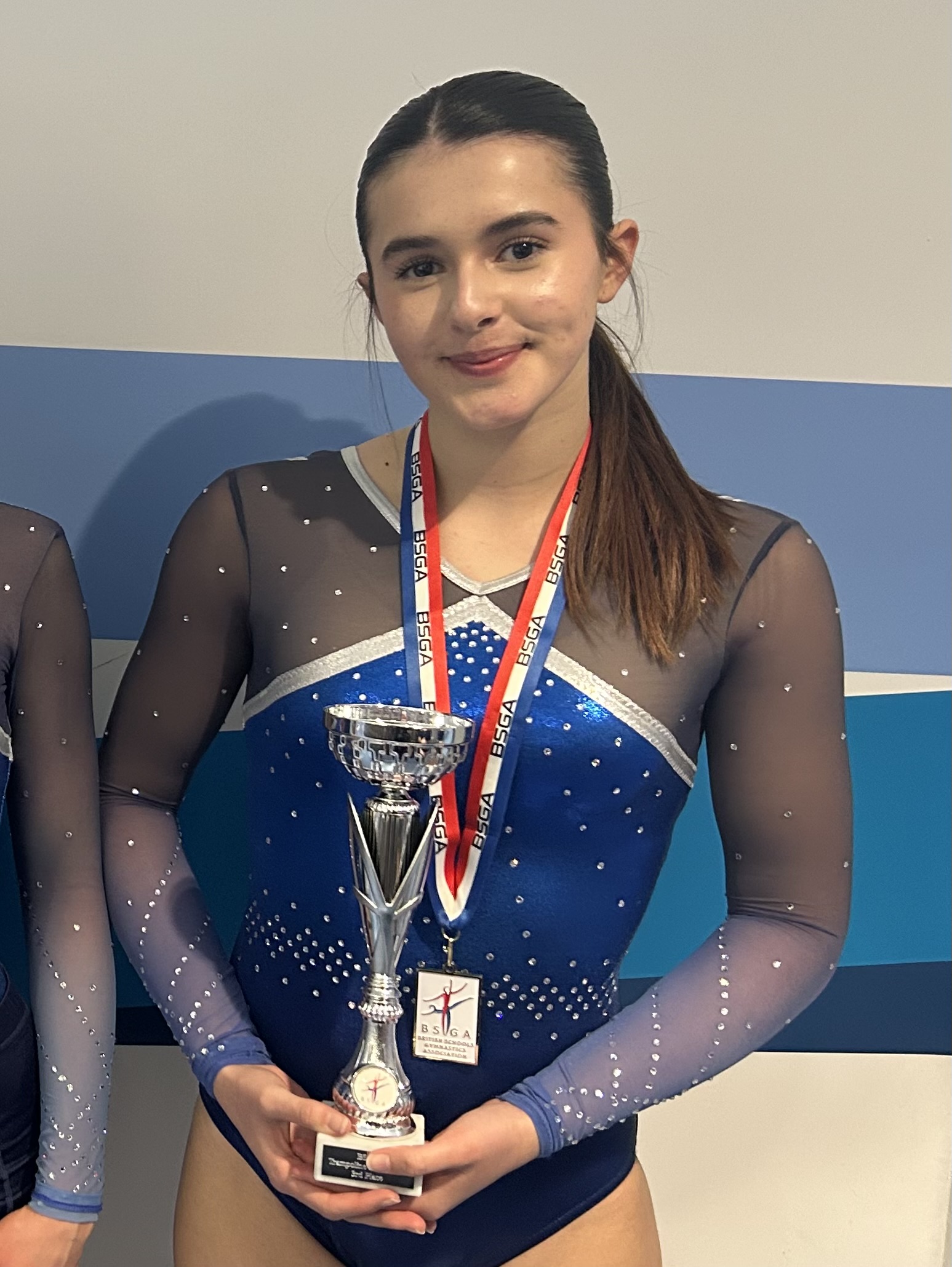 Photo of trampolining individual medallist