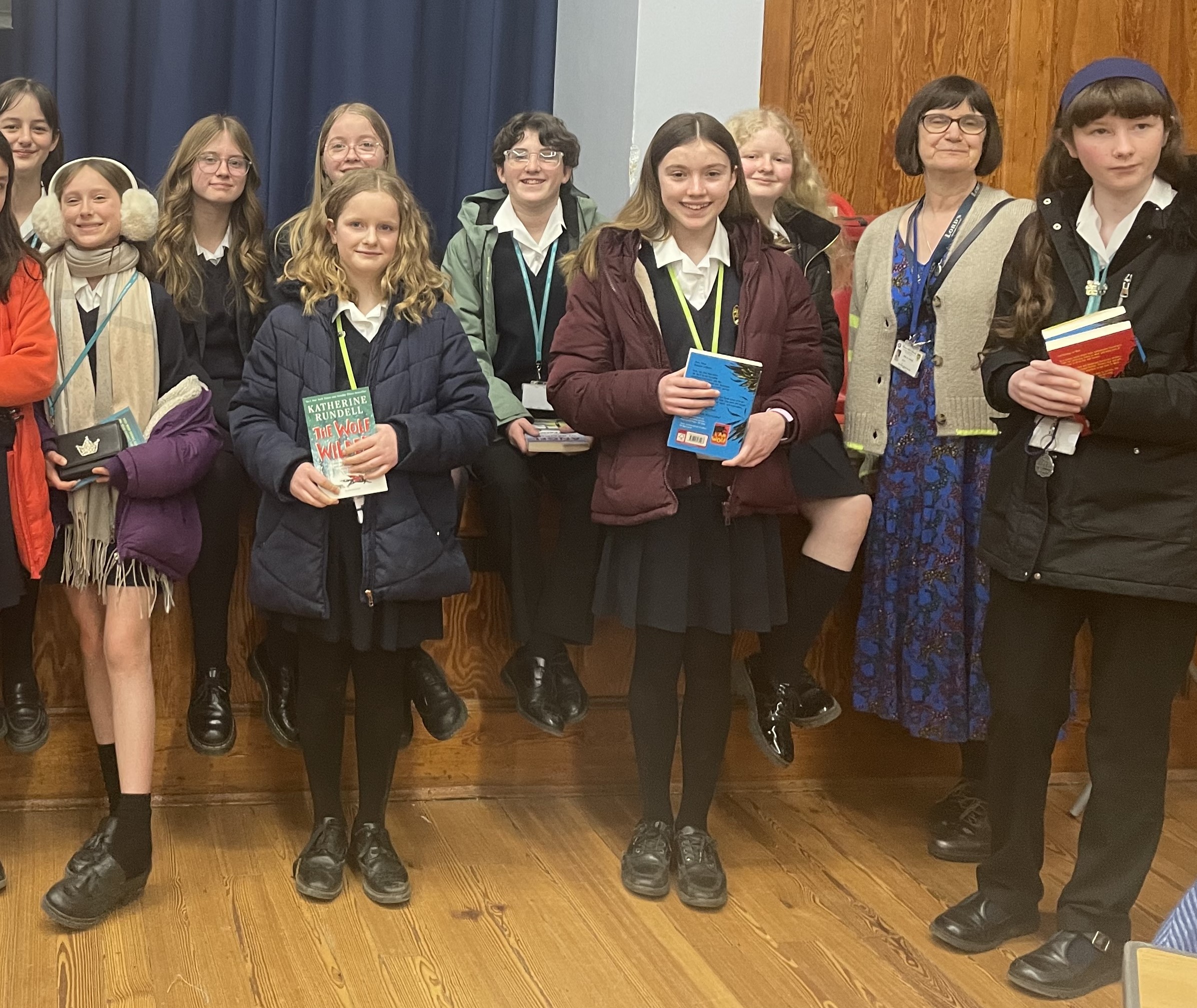 Photo of the Readging Group at the North Herts Schools Book Awards
